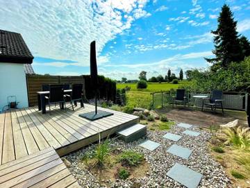 Ferienhaus mit Meerblick für 4 Personen, mit Terrasse und Garten, kinderfreundlich in Neustadt in Holstein