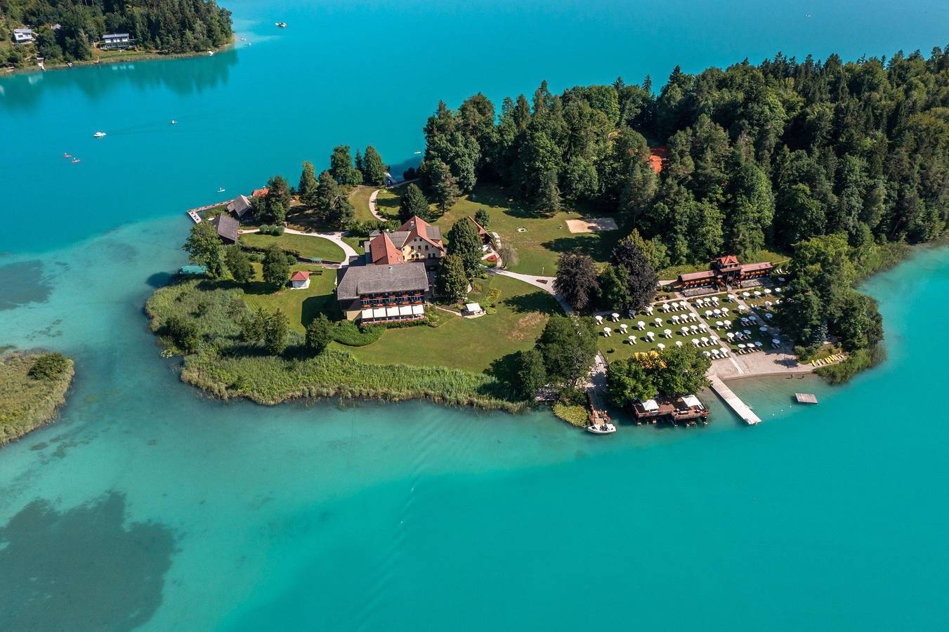 Doppelzimmer mit Seeblick (Dusche oder Badewanne) - 25 in Karavanke in Pohorje, Finkenstein am Faaker See