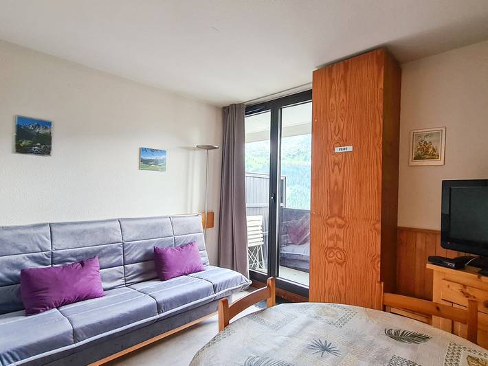 Chalet pour 4 personnes, avec balcon dans Flaine