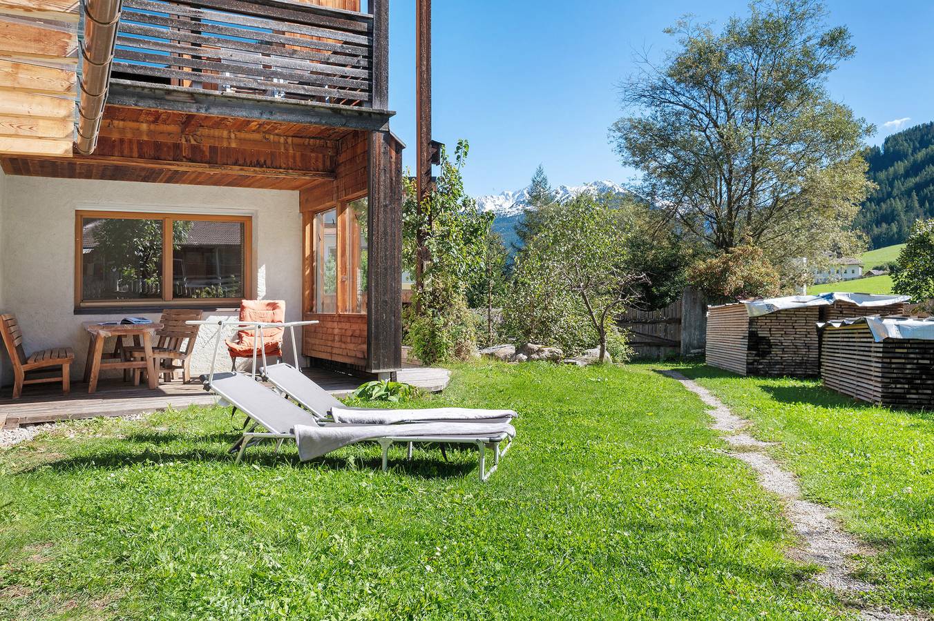 Ganze Wohnung, Ferienwohnung 'Naturidyll Mitterbach Apt Lignum' mit Bergblick, privater Terrasse und Wi-Fi in Weissenbach (Ahrntal), Ahrntal