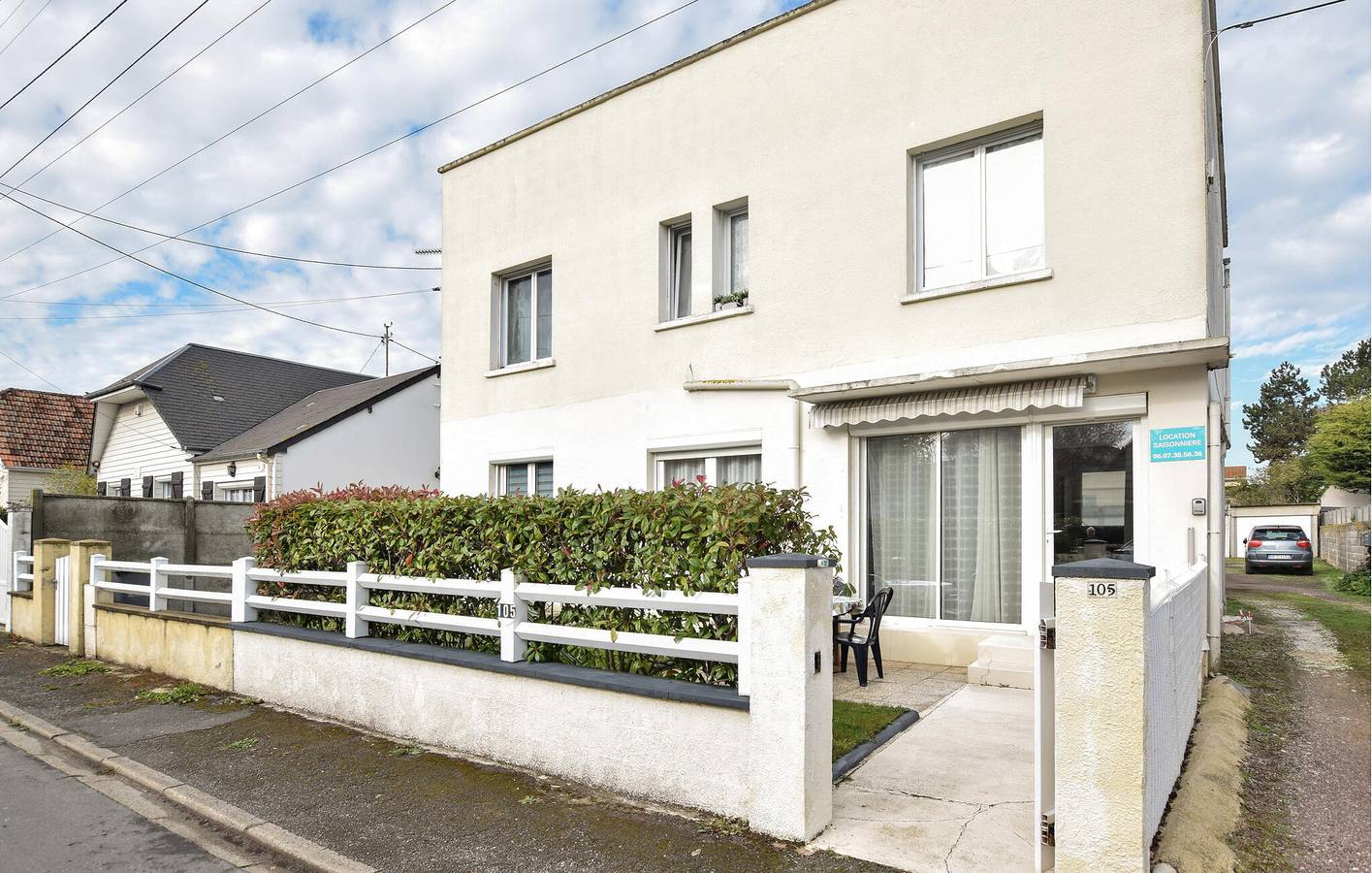 Ganze Ferienwohnung, Gemütliches Gartenapartment, 1,5 km vom Strand „Plage de la Redoute“ entfernt in Ouistreham, Caen und Umgebung