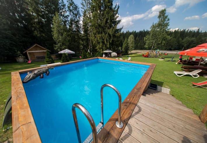 Hotel dla 2 osób, z ogród i basen oraz sauna i widok w Istebna