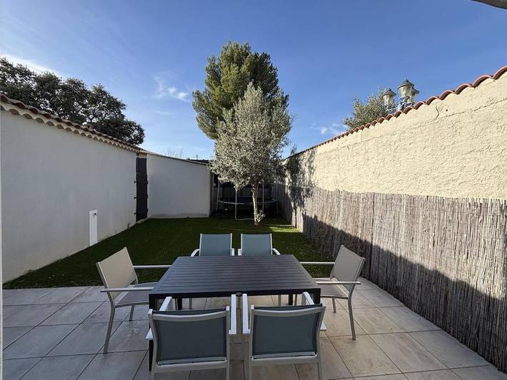 Maison de vacances pour 8 personnes, avec Terrasse ainsi que Jardin et Piscine