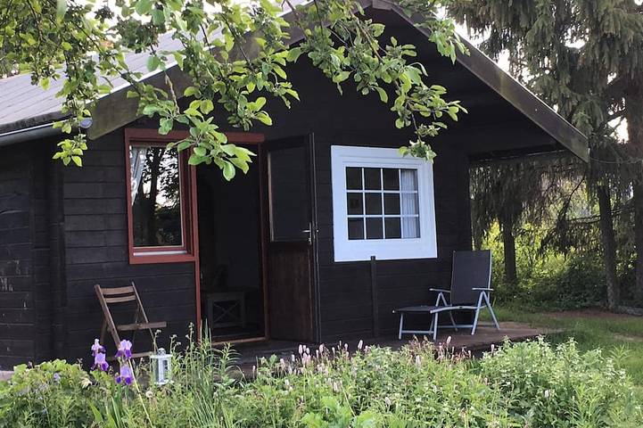Lodge für 3 Personen, mit Garten