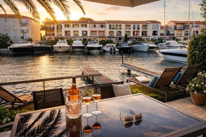 Villa pour 10 personnes, avec jardin ainsi que jacuzzi et piscine dans Port Grimaud