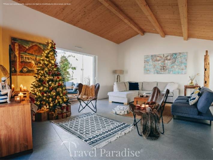 Location de vacances pour 8 personnes, avec terrasse ainsi que piscine et jardin, animaux acceptés à Rivedoux-Plage - 2