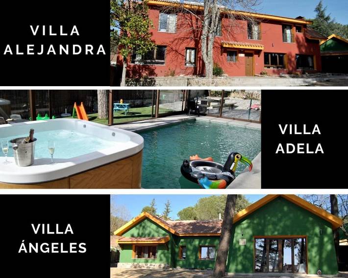 Casa rural para 12 personas, con Balcón y Jacuzzi además de Terraza y Jardín en Collado Mediano