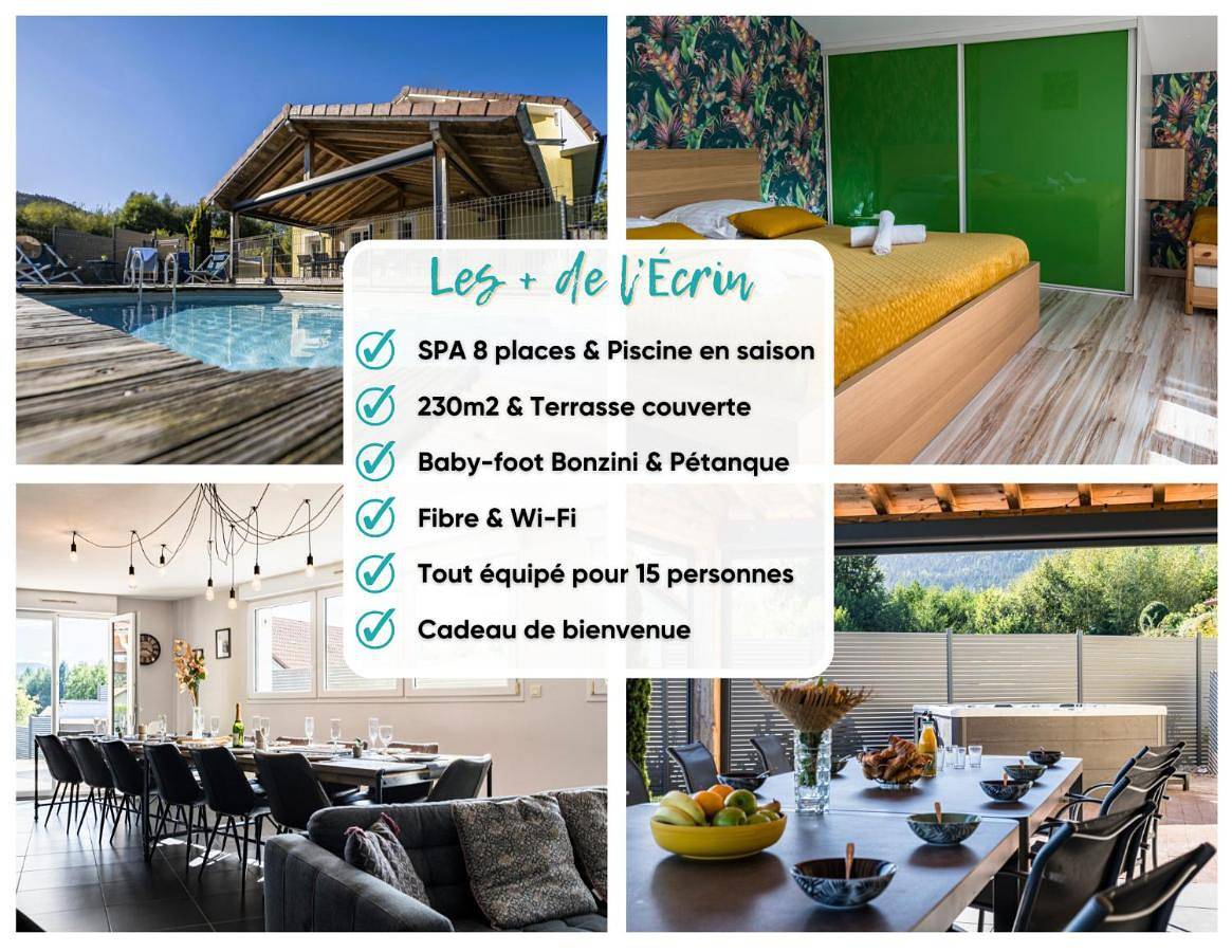 L'Écrin de Xattys - Gîte de luxe avec Spa et piscine privés, Terrain de pétanque, Baby-foot in Cleurie, Région d'Épinal