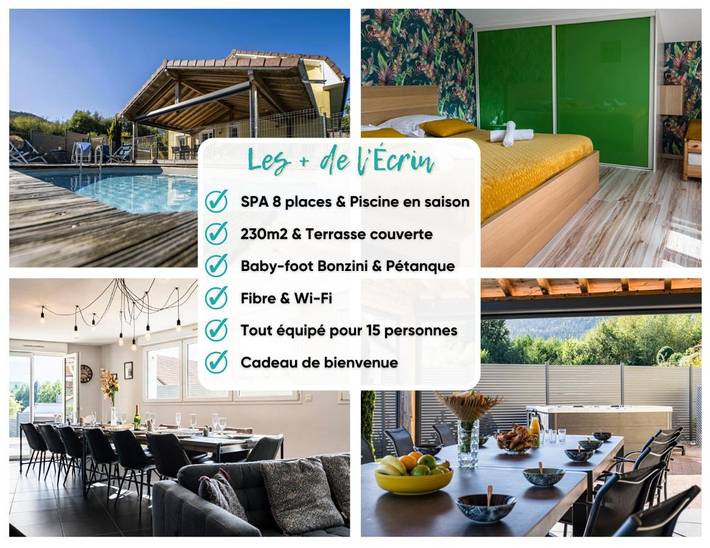 Location de vacances pour 15 personnes, avec jardin ainsi que jacuzzi et piscine, adapté aux familles à Cleurie - 2