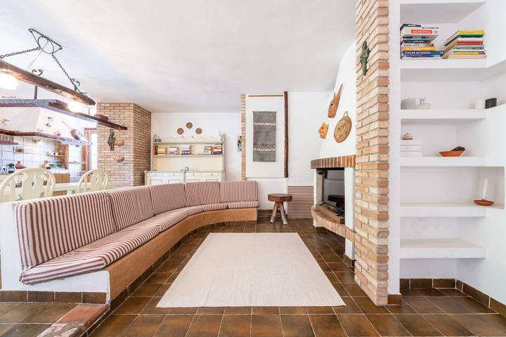 Villa 'Nuràya' with Sea View and Private Terrace in Porto Columbu, Sarroch