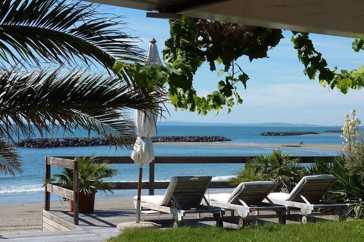 Maison de vacances pour 4 personnes, avec jardin et balcon dans Plage Rochelongue