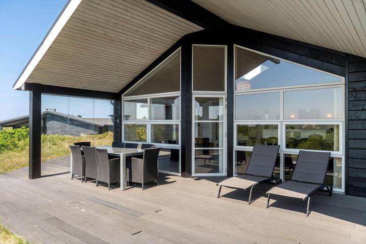 Ferienhaus mit Meerblick für 8 Personen, mit Whirlpool und Sauna sowie Terrasse, kinderfreundlich auf Fanø