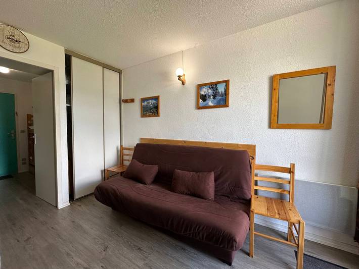 Ganze Wohnung, Ski-in Apartment für 5 Personen, Balkon, Morillon 1100 in Station de Morillon, Grand Massif