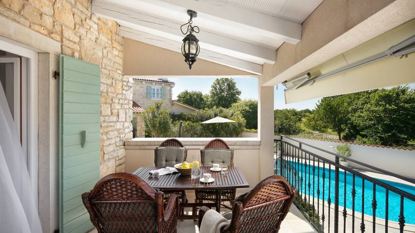Villa pour 4 personnes, avec piscine et jardin ainsi que terrasse et sauna à Kanfanar - 3