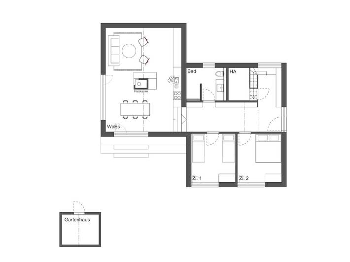 Ferienhaus am früheren Seilerhansenhof - Ferienhaus am früheren Seilerhansenhof, 100qm, 2 Schlafzimmer, max. 4 Personen in Furtwangen, Mittlerer Schwarzwald