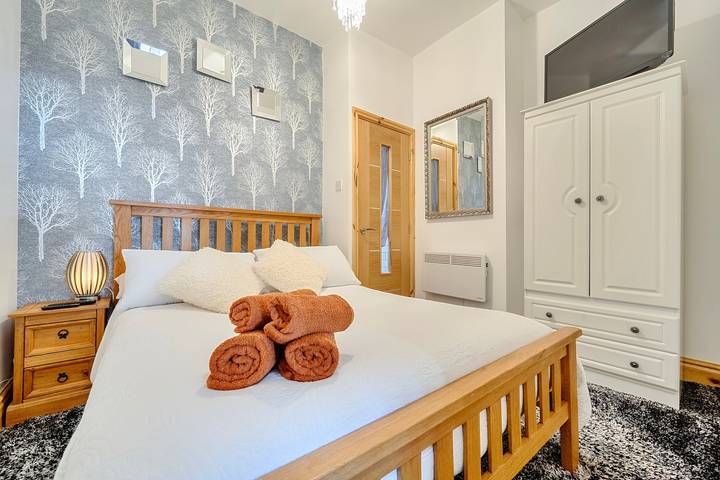 Holiday apartment for 4 people, with ocean view, with pets in Blackpool