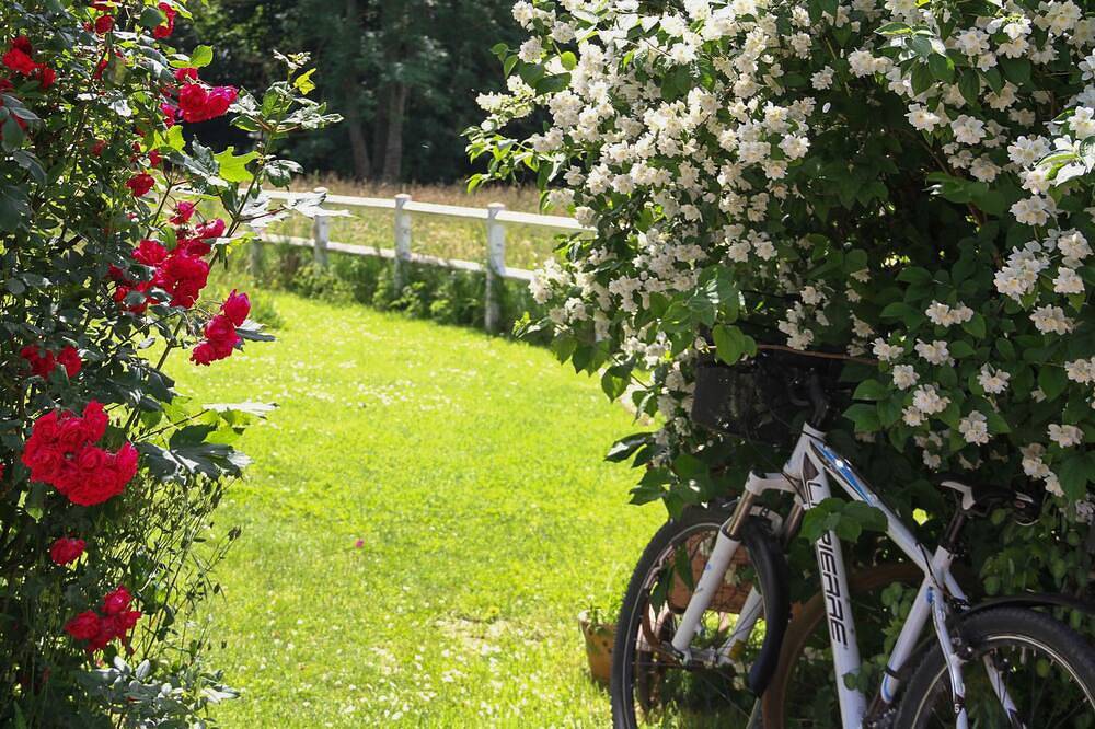 Waterfront doll's house, bicycles, barbecue in Épagne-Épagnette, Abbeville region