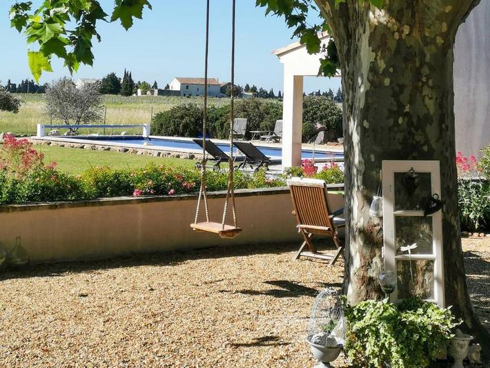 Chambre d’hôte pour 2 personnes, avec Terrasse et Jardin ainsi que Piscine et Vue à Violès - 4
