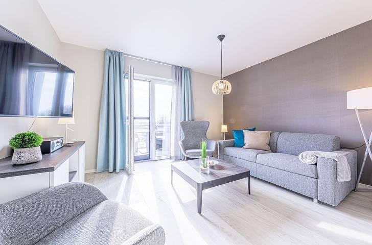 Ferienwohnung für 5 Personen, mit Balkon und Sauna, mit Haustier in Wustrow