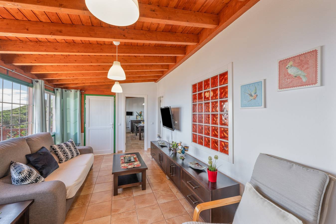 Ferienhaus 'Los Duraznos' mit privater Terrasse, privatem Garten und Wlan in Callejones, Villa de Mazo