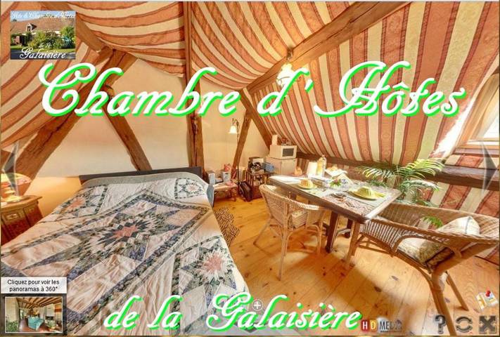 Chambre d’hôte pour 4 personnes, avec vue et jardin, animaux acceptés dans Perche-en-Nocé