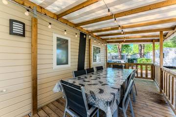 Gîte pour 8 personnes, avec bassin pour enfant et jardin à Gastes