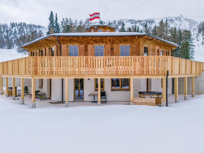 Ferienwohnung für 6 Personen, mit Terrasse und Sauna in Weißpriach