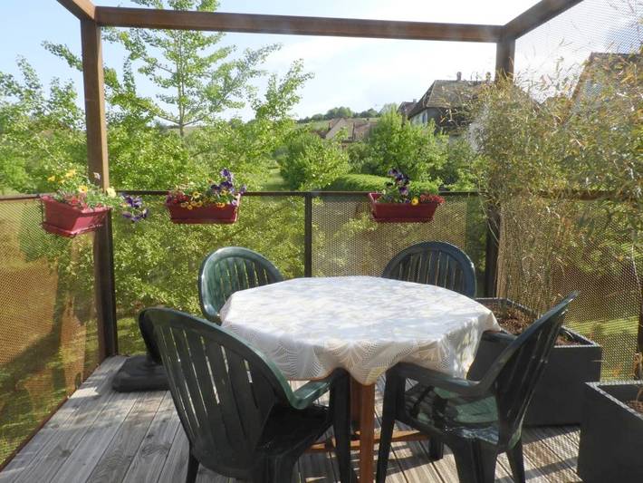 Location de vacances pour 4 personnes, avec Balcon ainsi que Terrasse et Vue à Barr