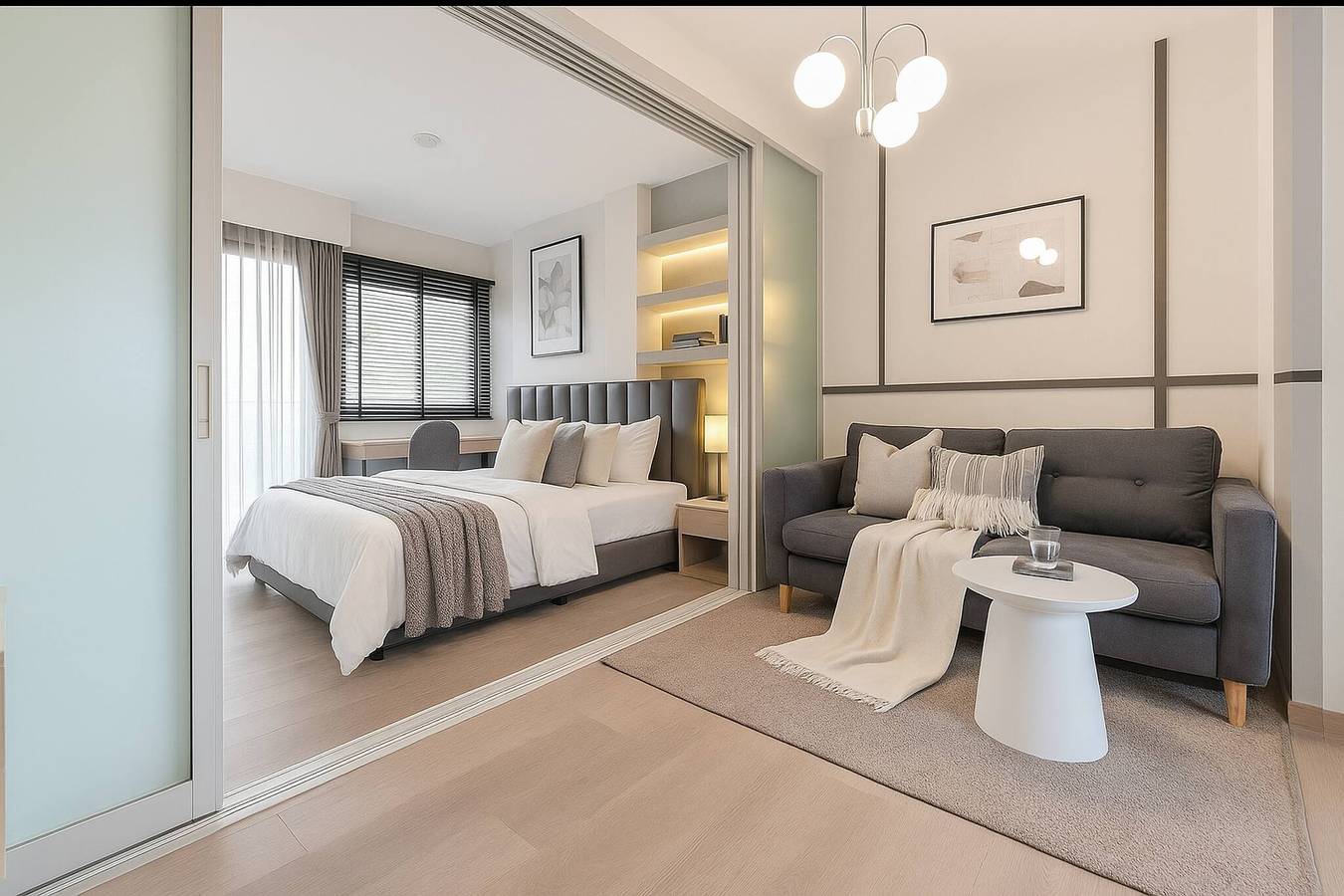 Ganze Ferienwohnung, 1 Br 5 Min Bts Richtung 7-Eleven und Lotus in Samut Prakan