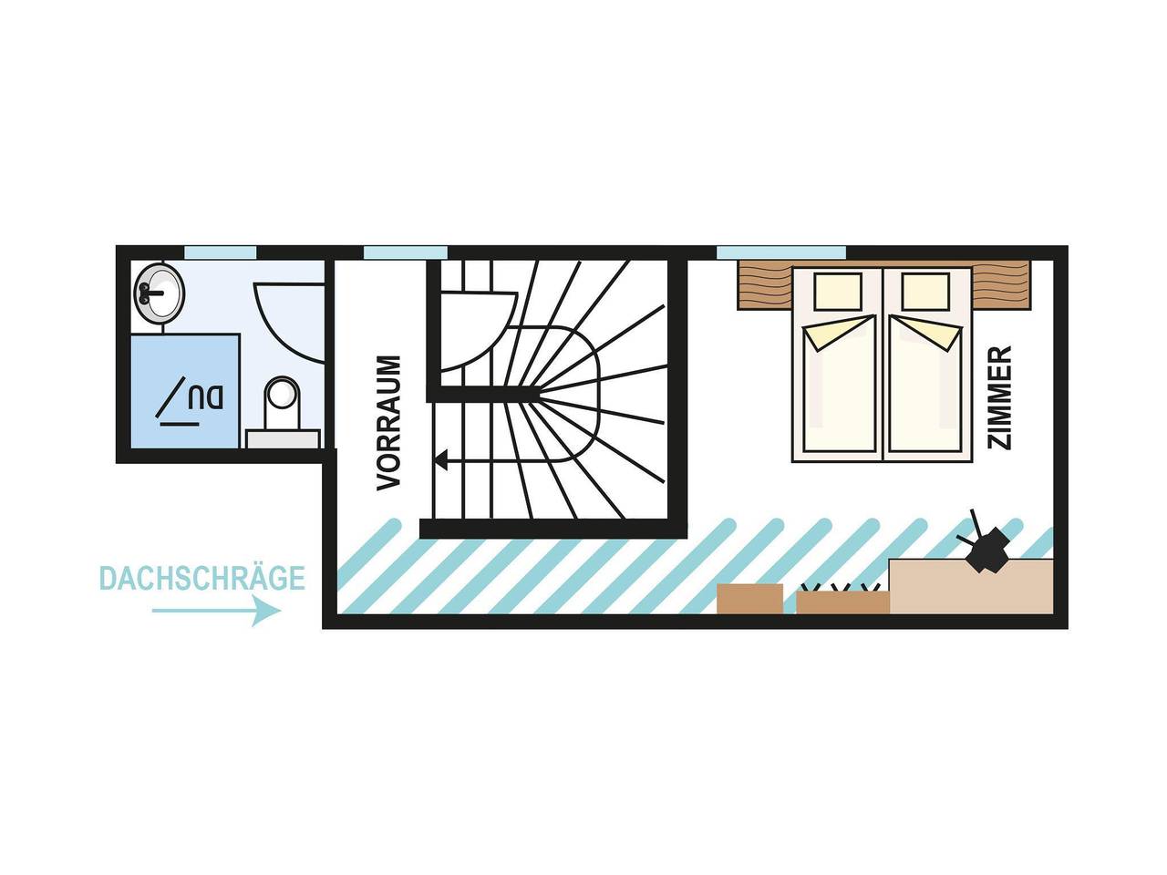 Ganze Ferienwohnung, Doppelzimmer im Dachgeschoss in Obergurgl, Sölden (Österreich)