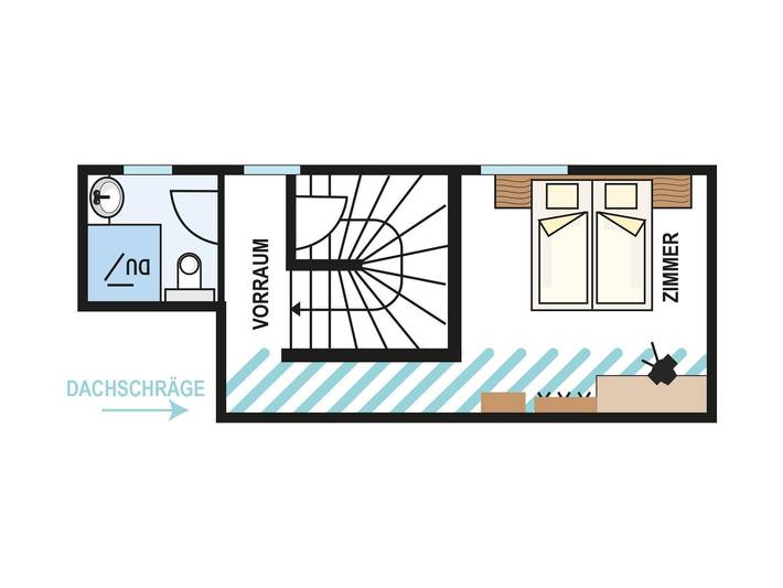 Ganze Ferienwohnung, Doppelzimmer im Dachgeschoss in Obergurgl, Sölden (Österreich)
