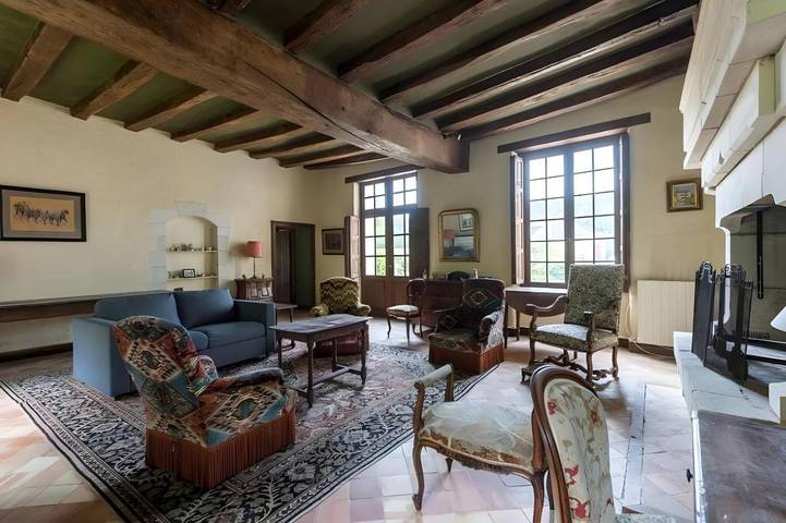 Maison de campagne pour 14 personnes, avec Terrasse et Jardin dans Villiers-au-Bouin