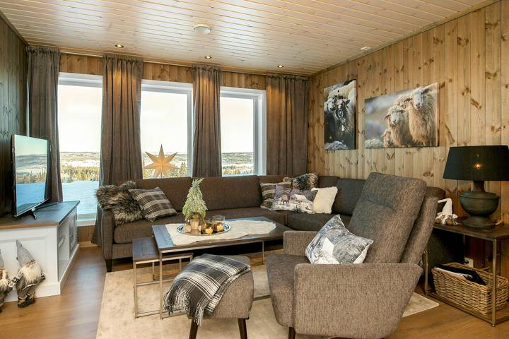 Ganze Wohnung, Wohnung auf dem Golsfjellet mit Blick auf das Jotunheimen-Gebirge in Gol