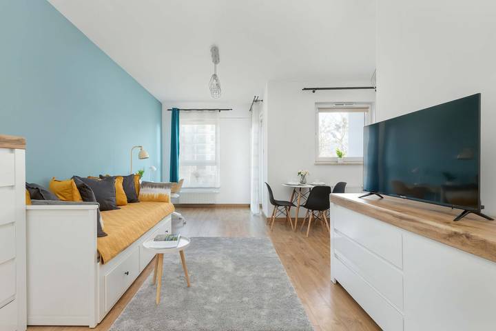 Apartment for 2 people, with balcony/terrace, with pets in Gdansk