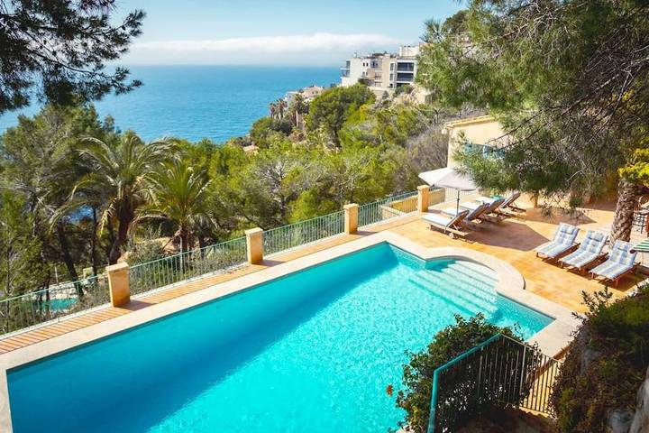 Villa pour 10 personnes, avec piscine et jardin ainsi que balcon et vue à Port d'Andratx - 4