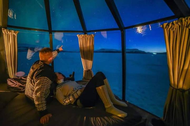 Luxuriöser Urlaub für zwei im Glaszimmer - wildes Naturerlebnis in Schweden! in Jokkmokk, Lappland (Schweden)