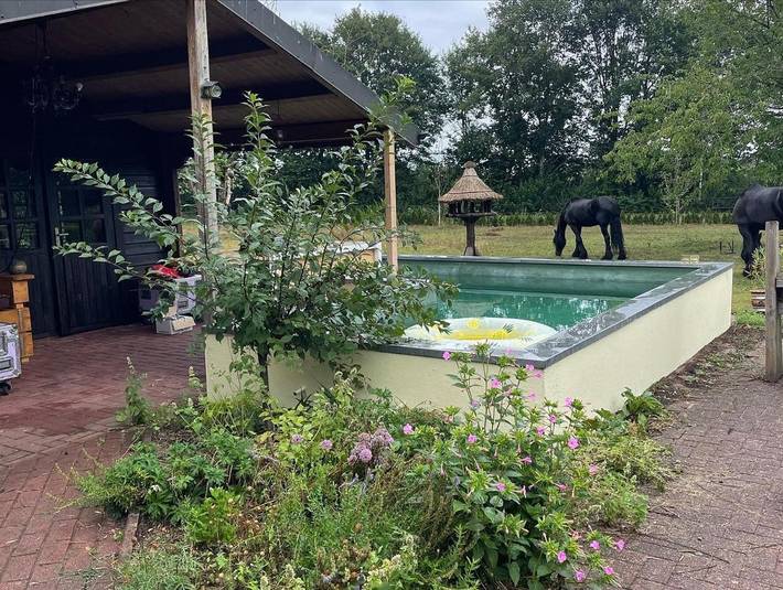 Lodge für 2 Personen, mit Terrasse und Garten sowie Pool und Sauna in Heede