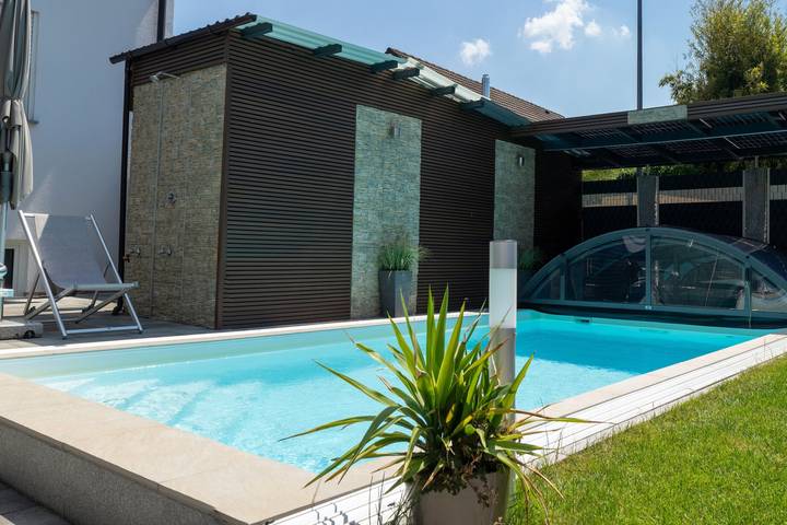 Ferienwohnung am Bodensee – Pool, Sauna ,Kamin,Terrasse in Radolfzell am Bodensee, Untersee