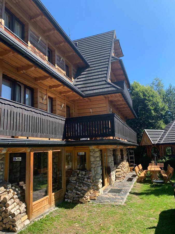 Apartament wakacyjny dla 7 osób, z sauna i widok oraz ogród w Gliczarów Górny