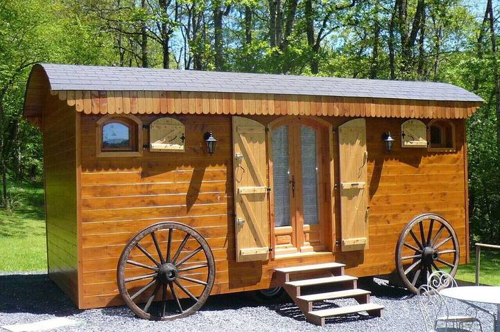 Chalet pour 2 personnes, avec jardin et terrasse, animaux acceptés