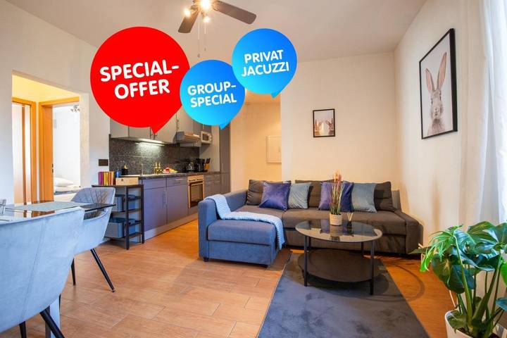 Ferienwohnung für 8 Personen, mit Whirlpool in Basel