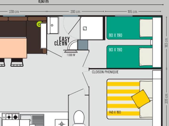 Camping pour 4 personnes, avec sauna et bassin pour enfant dans Haute-Garonne - 4