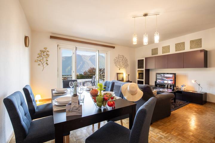 Gîte pour 4 personnes, avec balcon et vue sur le lac, adapté aux familles à Lugano - 2