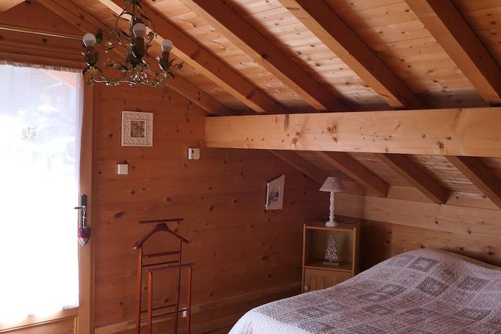 La Chevrière, schönes Blockhaus, Panoramablick, nahe Megève in Flumet, Albertville und Umgebung