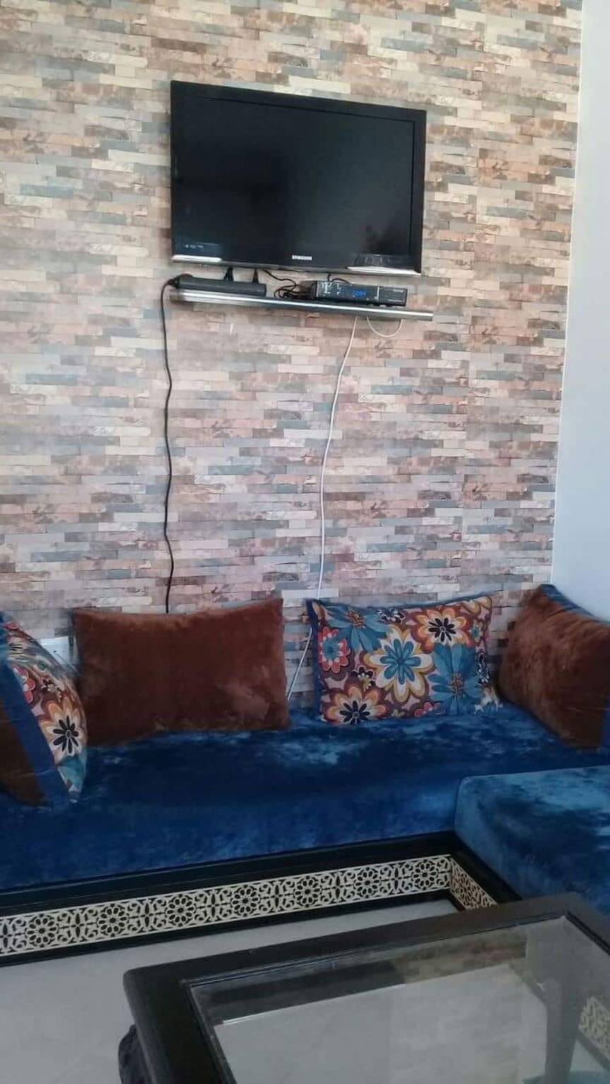 Appartement entier, Appartement confortable à Mdiq - 46m² - vue sur la mer in M'diq, Tanger-Tétouan-Al Hoceima