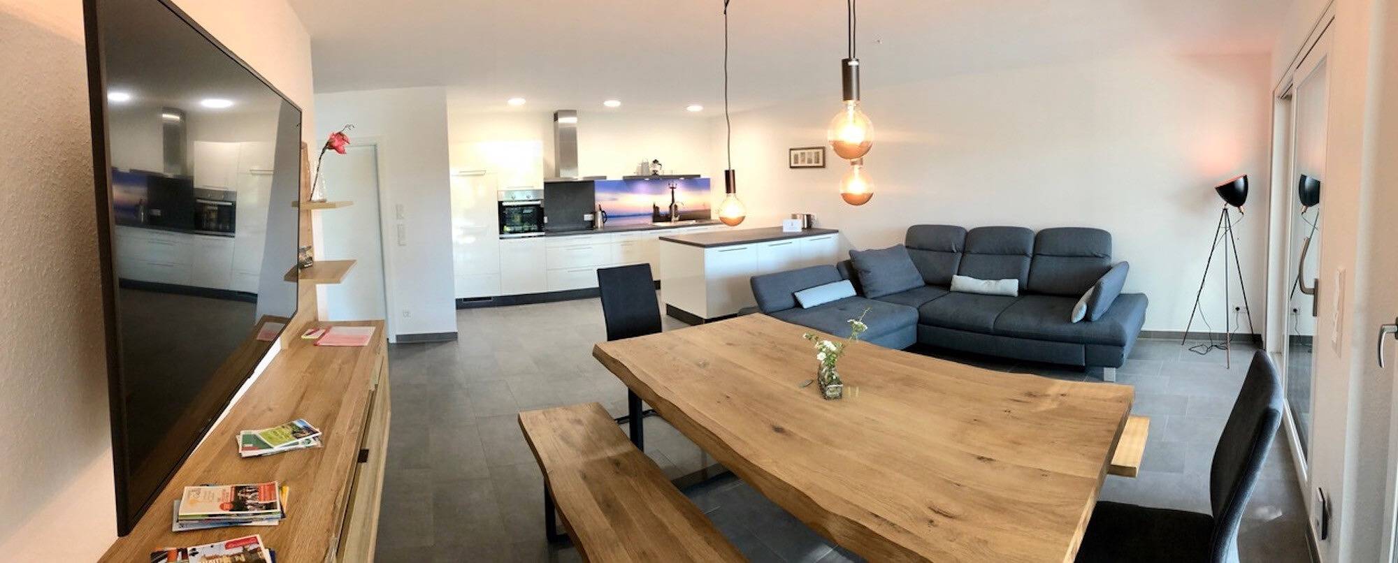Ganze Wohnung, Apartment 'Bodensee 2' mit Gemeinschaftspool, gemeinsamem Garten und Wlan in Meßkirch, Region Bodensee-Oberschwaben