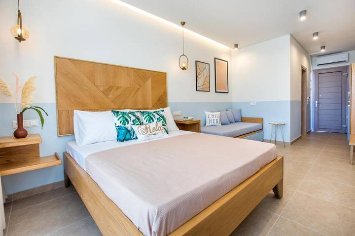 Holiday rental for 3 people, with view and garden in Thassos