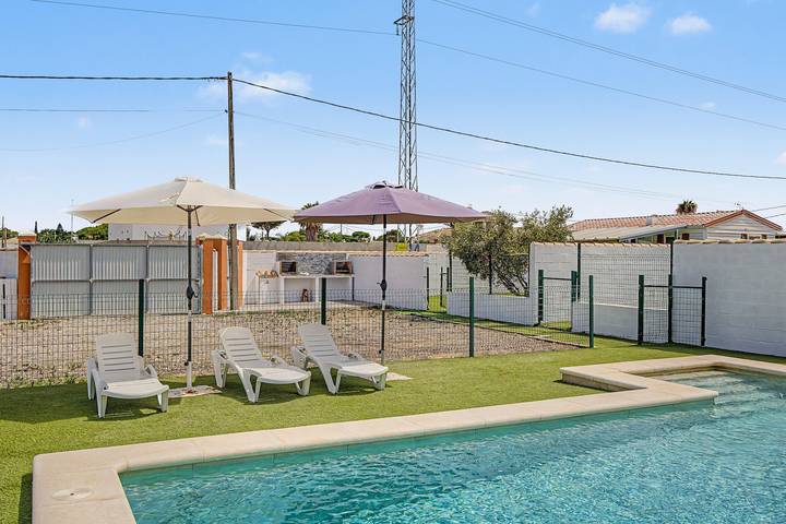 Casa rural para 5 personas, con Jardín en Costa de la Luz