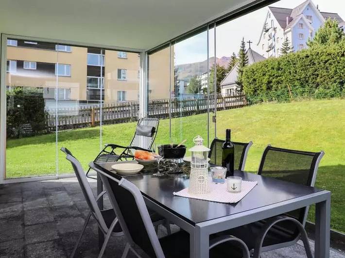 Cabaña para 4 personas, con jardín en Suiza