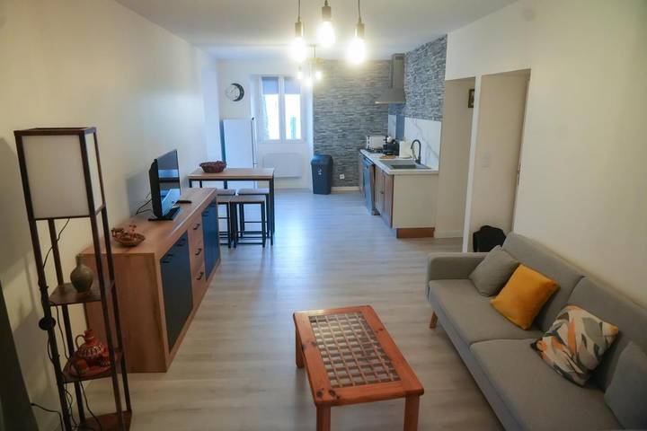 Appartement de vacances pour 3 personnes, avec Balcon ainsi que Terrasse et Vue